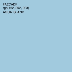 #A2CADF - Aqua Island Color Image